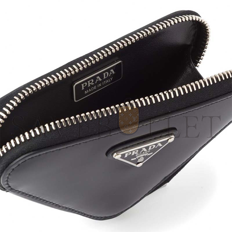 PRADA GLOSSY LEATHER MINI CLUTCH 1NR005  (13*9*2cm) 